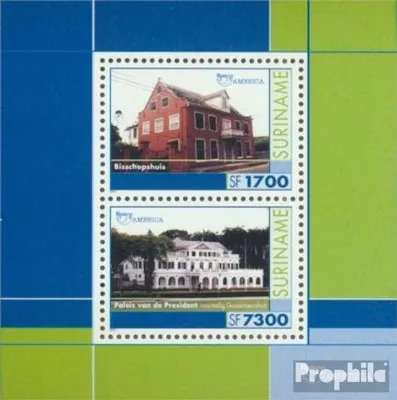 Produktbild von Briefmarken Suriname 2001 Mi Block84 (kompl.Ausg.) postfrisch UNESCO Welterbe