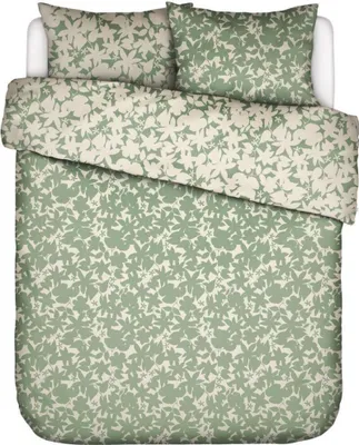 Produktbild von Essenza Satin Bettwäsche-Garnitur Sora Farbe Greenish Größe 135x200+80x80