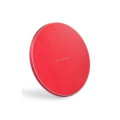 Produktbild von Induktive Ladestation Qi Fast Wireless Charger 10W Induktions Universal Ladegerät Smartphone Rot
