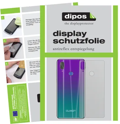 Produktbild von 2x Schutzfolie für Cubot X19 Rückseite matt Displayschutzfolie Display Schutz