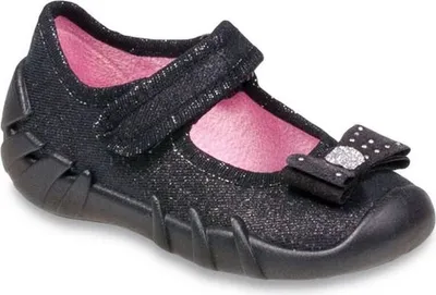 Produktbild von Mädchen Ballerinas Hausschuhe Befado festlich Schwarz 23