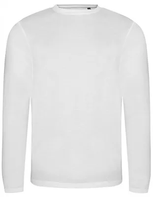 Produktbild von Just Ts & Polos JT002 | Herren Longsleeve Tri-Blend T /  (WRAP)- - Farbe: Solid White - Größe: M