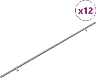 Obrázek produktu pro vidaXL Madlo na skříň, 12 kusů, stříbrná barva, 800 mm, nerezová ocel