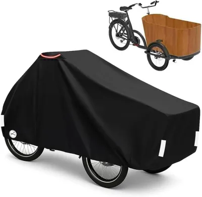 Productafbeelding van Bakfietshoes Drie Wielen - Fietshoes Beschermhoes - Bescherming Tegen Weer - Scheurvast Oxford Materiaal