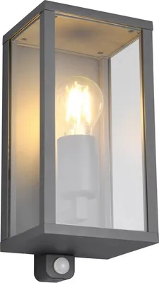 Produktbild von TRIO 201869142 GARONNE Außenwandleuchte mit Sensor 1xE27 IP44 Anthrazit