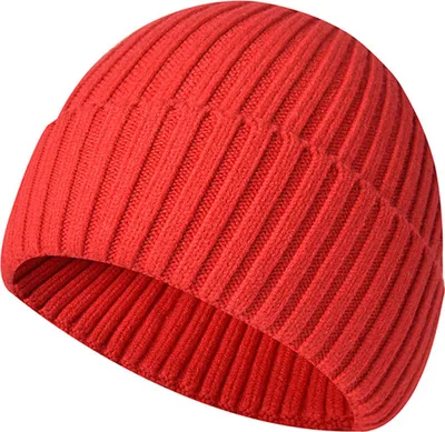 Image de Bonnets d'hiver chauds pour hommes/femmes, bonnets tricotés, respirants et doux, variété de couleurs, bord allongé, bonnet épais et extensible