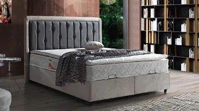 Produktbild von Schlafzimmer Bett Design Doppelbett Luxus Polster JVmoebel