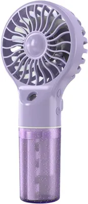 Immagine prodotto di Ventilatore portatile elettrico, ricaricabile, con 4 velocità regolabili, mini raffrescatore ad acqua