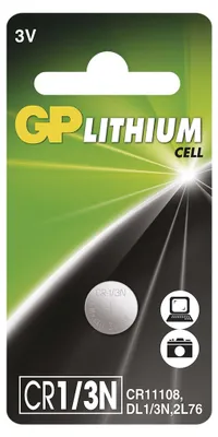 GP lithiová knoflíková baterie CR1/3N, 1 ks