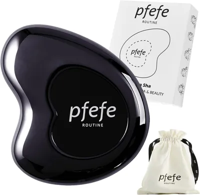 Productafbeelding van Cryogeen roestvrijstalen Gua Sha gezichtsbeautigingstools, metalen Gua Sha voor huidverzorging, geschikt voor lichaam, gezicht, nek en ogen
