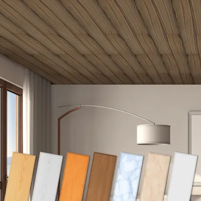 Produktbild von HEXIM Deckenpaneele aus XPS 100x16,7cm - Moderne Deckenverkleidung aus Styropor Kunststoff (2 Quadratmeter P-13) Wand Decke Paneel
