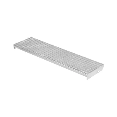 Produktbild von Metallstufe 1200x305 mm | 40x2mm | verzinkt Gitterroststufen Treppenstufen