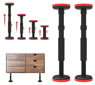 Immagine prodotto di Supporti telescopici regolabili in altezza per mobili (set di 2)