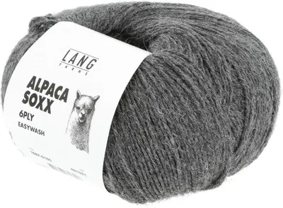 Produktbild von Lang Yarns - Alpaca Soxx 6-fach/6-PLY 0105 dunkelgrau melange