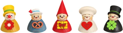 Immagine prodotto di Miniaturfiguren 5 verschiedene Wippel HxWxT = 4x3x3cm NEU
