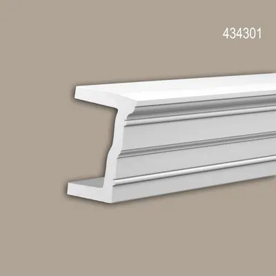 Produktbild von Profhome 434301 Architrav Fassadenprofil Stuckleiste Außenstuck 2 m