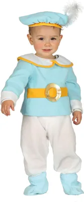 Productafbeelding van Witte en blauwe babykostuum, prinsenmodel, maat: 74/80