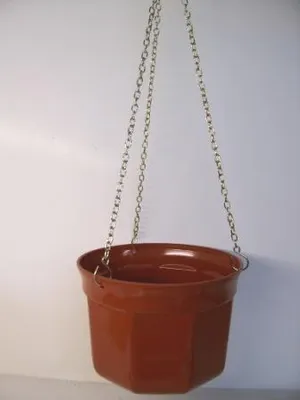 Zdjęcie produktu dla doniczka plastikowa wisząca fi 20 terakota