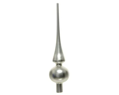 Produktbild von Christbaumspitze Glas 26cm silber matt