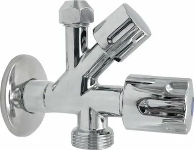 Obrázek produktu pro Kombinovaný ventil 1/2 "x3/4 "x3/8", chromový
