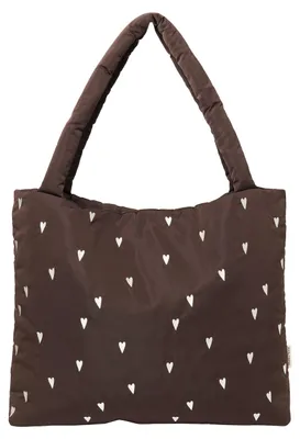 Produktbild von Studio Noos Mom Bag - Puffy - Brown Heart | Wickeltaschen