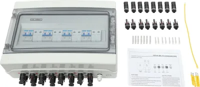 Zdjęcie produktu dla Skrzynka kombinowana solarna, 4 wejścia, 4 wyjścia, kompatybilność 1000 VDC, 40 A