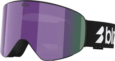 Image de Masque de ski Bliz Flow Noir, Violet, Marron, Blanc, Violet, Multicolore / CAT3 Hommes, Femmes Noir, Violet, Marron, Blanc, Violet, Multicolore / CAT3