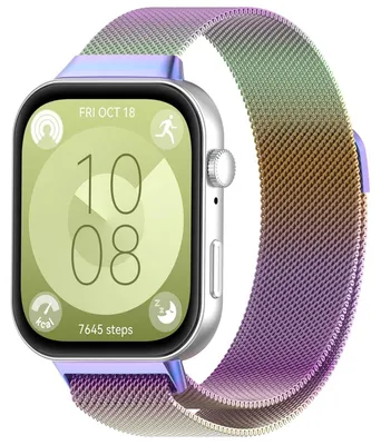 Obrázek produktu pro Náramek k chytrým hodinkám Huawei Watch Fit 5 4 / 5 4 Pro / 3, kovový, s magnetickým zapínáním