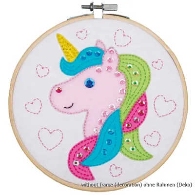 Produktbild von Auslaufmodell Vervaco Bastelset mit Filz "Einhorn"