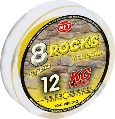 Obrázok produktu pre Angelschnur 8 Rocks KG / Super Briad (žltá), 8-vláknová, priemer: 0,30 mm