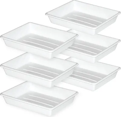 Produktbild von 6x Kunststoffschale, PP, LxBxH 225x175x42 mm, 0,4 Liter, weiß