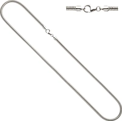 Produktbild von JOBO Schlangenkette 925 Sterling Silber 2,9 mm 50 cm Kette Halskette Silberkette