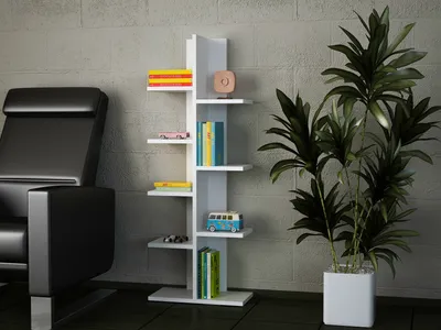 Produktbild von Skye Decor, Tree - White, Bücherregale, Weiß, 45 x 121,8 x 22 cm