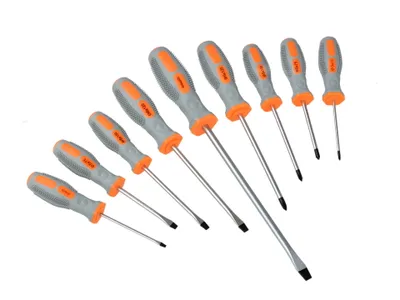Image de Jeu de 9 tournevis cruciformes et plats 01557