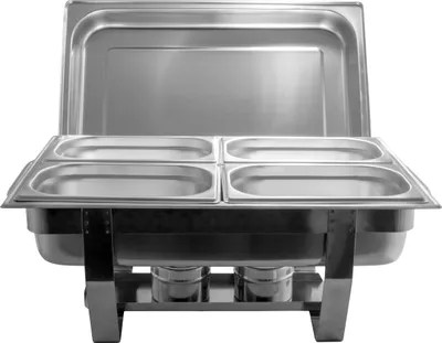 Produktbild von Chafing Dish Speisenwärmer Warmhaltebehälter GN-Behälter Edelstahl 11 tlg. SET