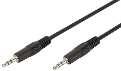 Produktbild von Audio-Anschlusskabel 3,5mm Klinke (schwarz, 1,5 Meter)