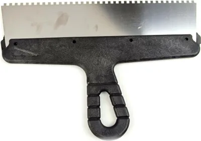 Produktbild von Zahnspachtel 300 mm Kleberspachtel Fliesenleger Spachtel 4 x 4 mm Rostfrei