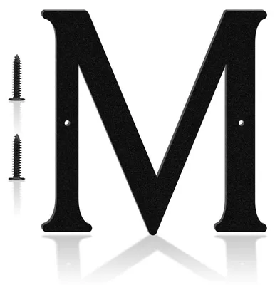 Produktbild von Moderne Hausnummer aus Metall, 17,8 cm, schwarz, einfach zu installieren