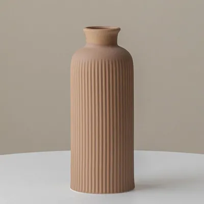 Obrázok produktu pre Keramická váza, farba: hnedá, výška: 25,4 cm, šírka: 10 cm