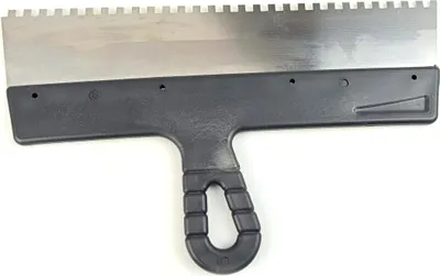 Produktbild von Zahnspachtel 350 mm Kleberspachtel Fliesenleger Spachtel 6 x 6 mm Rostfrei