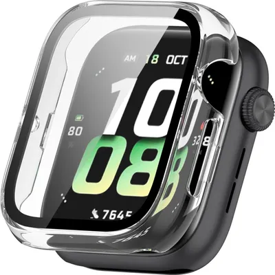 Image de Étui de protection en plastique PC + verre trempé H9 transparent pour Honor Watch 5