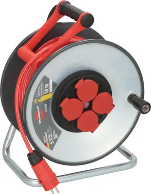 Produktbild von Brennenstuhl SC 5110, Schwarz, Rot, Silber, Stahl, 4 AC-Ausgänge, Typ F, Typ F, Gerade