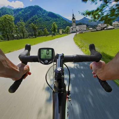 Produktbild von Kilometerteller Fahrrad - Fahrradcomputer Drahtlos - Geschwindigkeitsmesser Fahrrad - Kilometerteller Drahtlos - Fahrradcomputer Drahtlos Wasserdicht - Mit LCD-Hintergrundbeleuchtung - Tragbar Und Multifunktional - Geeignet Für Alle Fahrräder