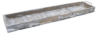 Immagine prodotto di 1.05 Vassoio con maniglie XXL - 90 cm / grigio - Vassoio decorativo in look  (grande)