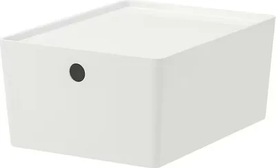 Produktbild von KUGGIS Ikea Box mit Deckel, weiß, 26x35x15