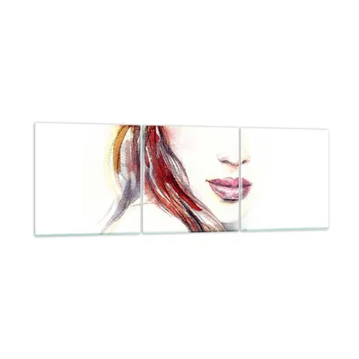 Produktbild von Bilder auf glas - Dame perfekt Kleid Eleganz - 90x30cm - Glasbilder - Wandbilder - Kunstdruck - zum Aufhängen bereit - Wanddekoration aus Glas - Glas Bilder - Wandbild auf Glas - GCA90x30-3135