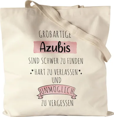 Produktbild von Großartige Azubis Sind Schwer Zu Finden Jutebeutel Stoffbeutel Canvas  Dankeschön Geschenk Hart Zu Vergessen