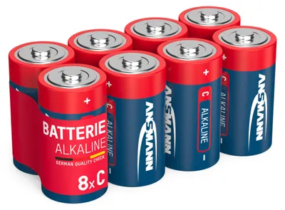 Produktbild von ANSMANN Batterie Baby C (LR14), 8 Stück 1,5V - langlebig & auslaufsicher