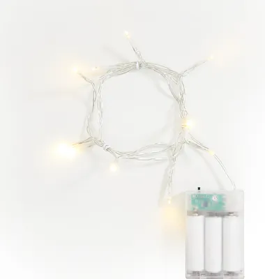 Produktbild von VBS Mini-LED-Lichterkette "10 LEDs", mit Timer 6/18 Std.