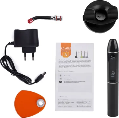 Produktbild von Drahtlose schnurlose LED Dental-Härtungsmaschine Licht Lampe schwarz EU-Stecker 110V-240V